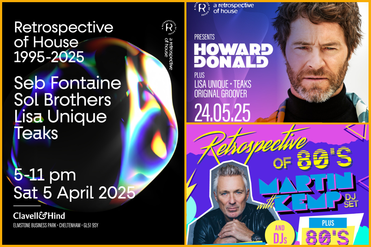 Collage of upcoming Retrospective of House 2025 events.